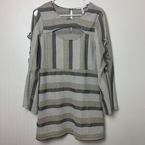 BCBGENERATION Sparkly Striped Dress